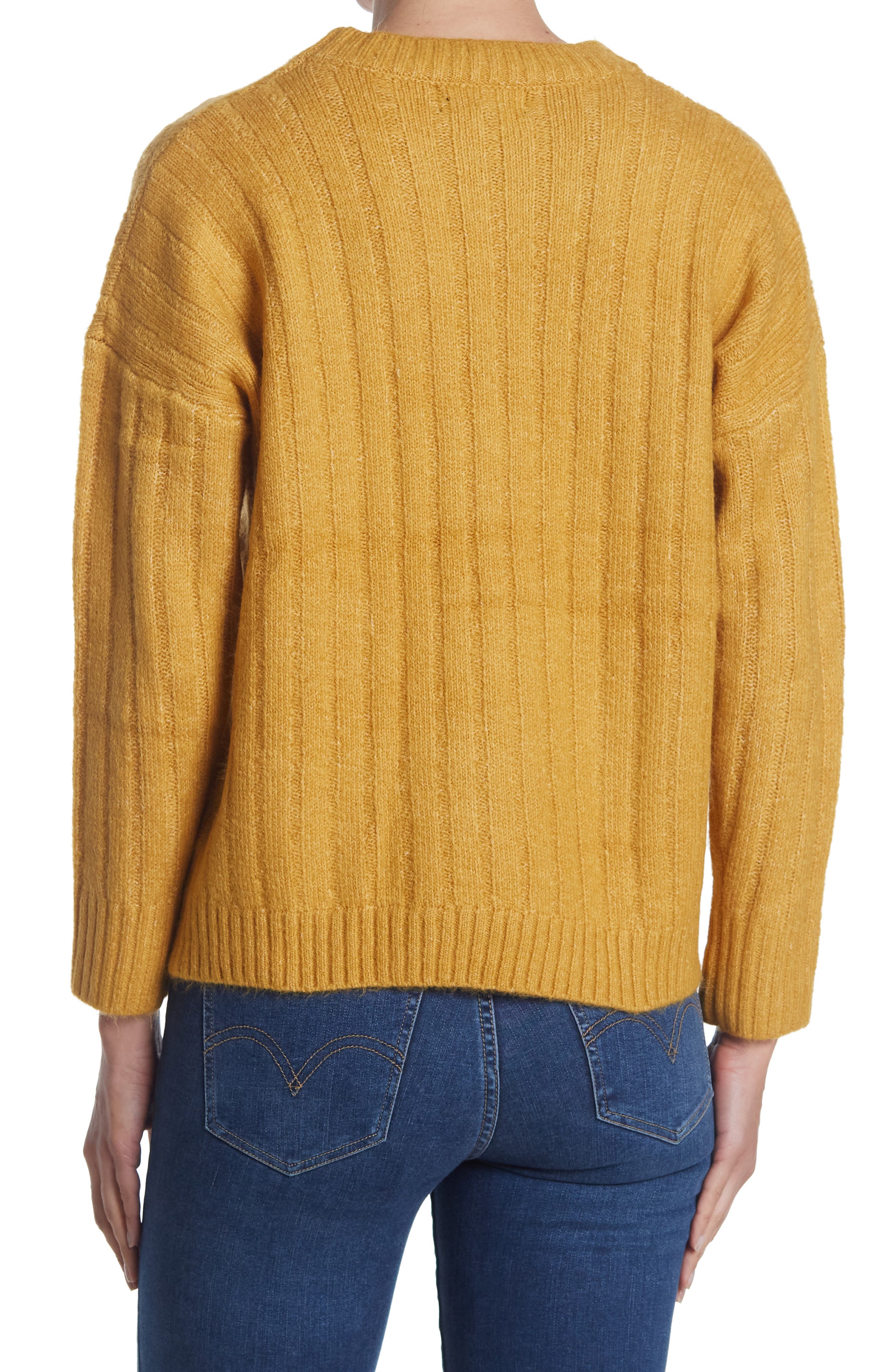 mustard yellow pullover sweater