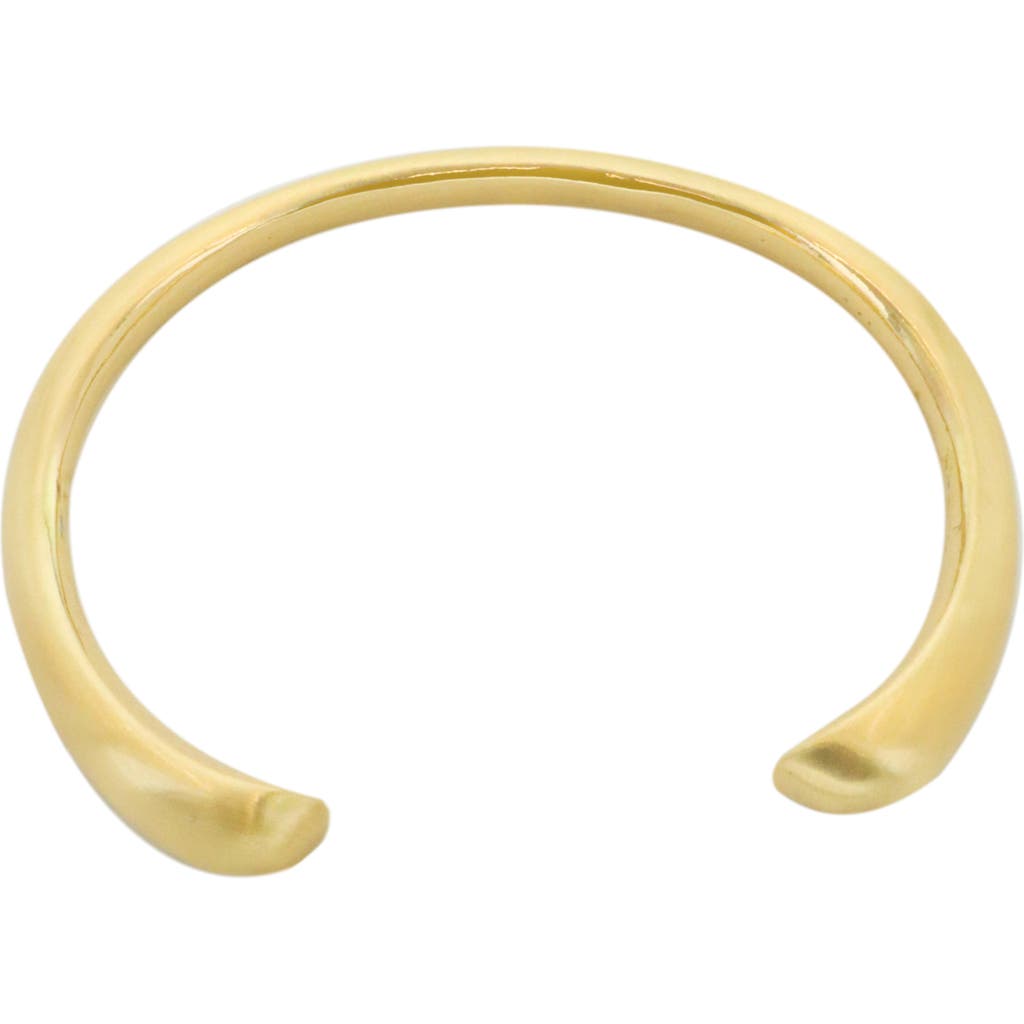 Panacea Satin Open Cuff Bracelet In Gold