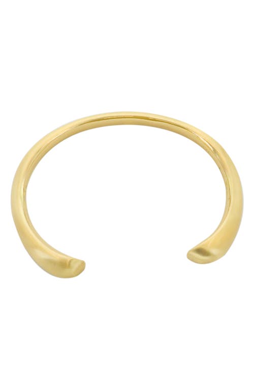 Satin Open Cuff Bracelet in Gold