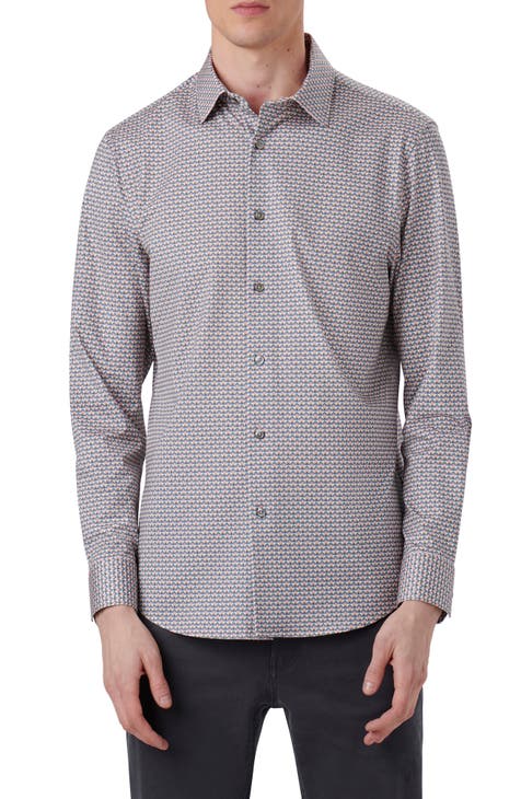 Original Penguin Men's Reversible Duofold Long Sleeve Shirt with