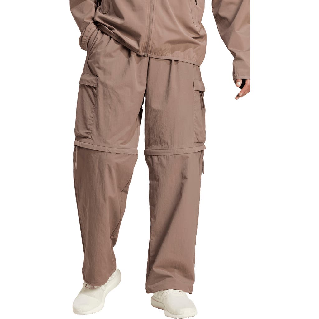 ADIDAS SPORTSWEAR City Escape Premium Convertible Cargo Pants in Earth Strata
