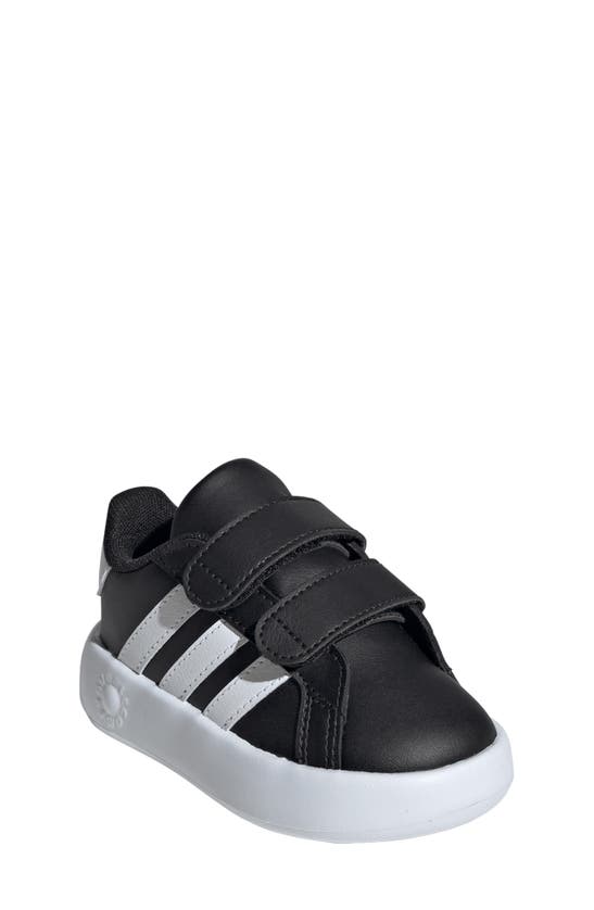 Adidas Originals Kids' Grand Court Tennis Shoe In Core Black/ Footwear White