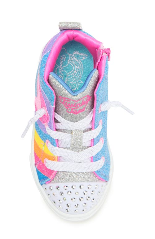 Shop Skechers Kids' Twinkle Sparks Light-up High Top Sneaker In Multi