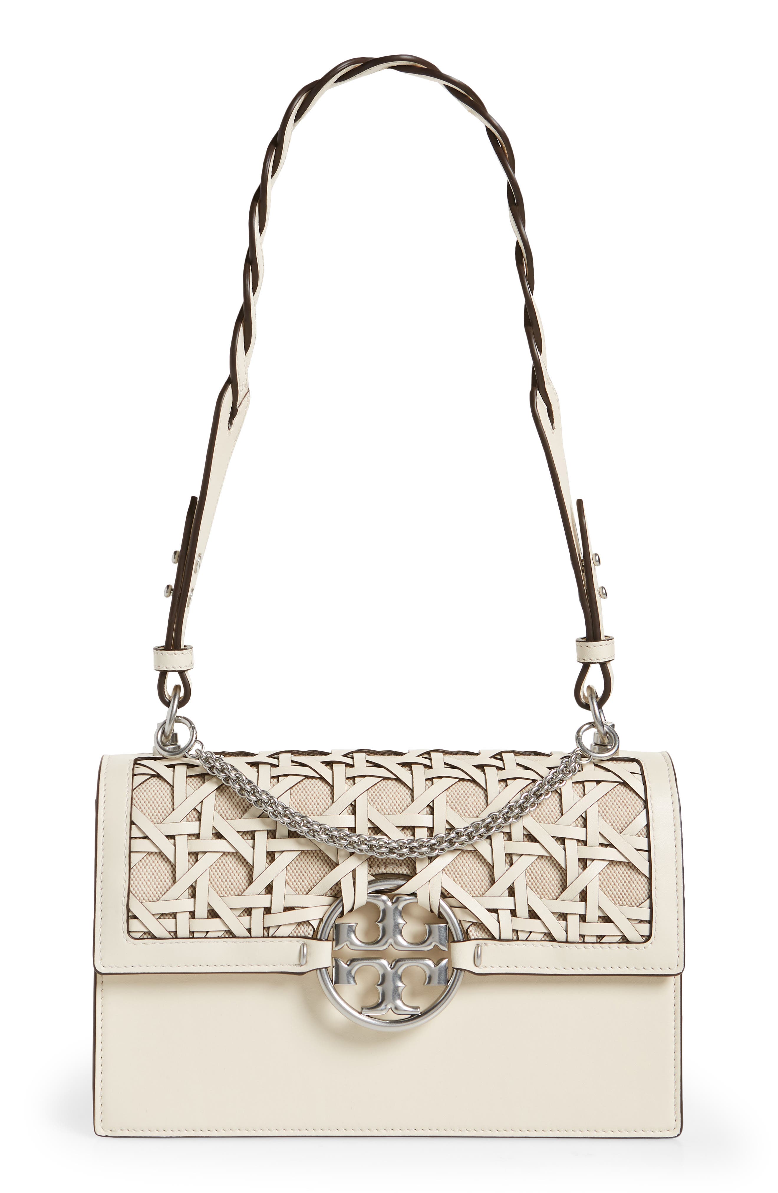 tory burch basket weave clutch