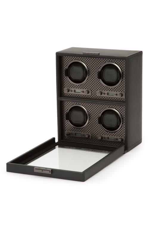 Shop Wolf Axis 4-watch Winder & Case In Powder Coat