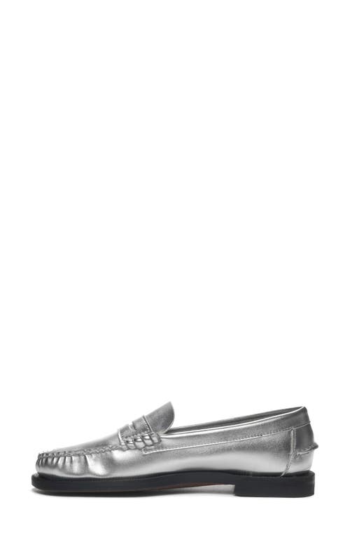 Shop Sebago Dan Met Loafer In Silver