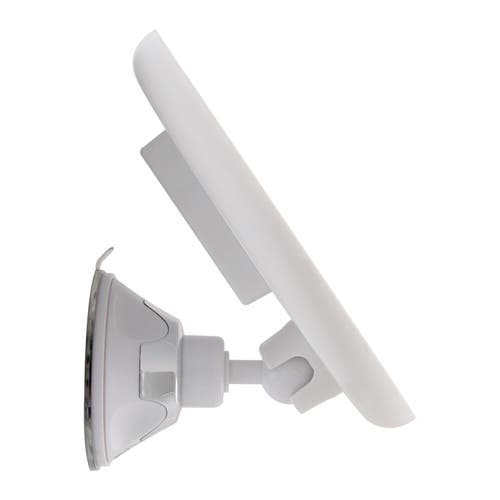 Zadro Lighted Wall Mounted Makeup Mirror With Magnification & Suction Cup In White