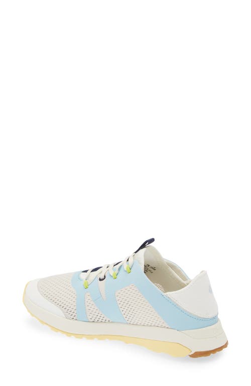 Shop Olukai Huia Sneaker In White Sand/misty Blue