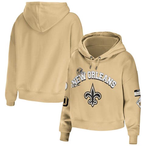 Women's Nike Black New Orleans Saints Asymmetrical Raglan Full-Zip Hoodie Size: Extra Small