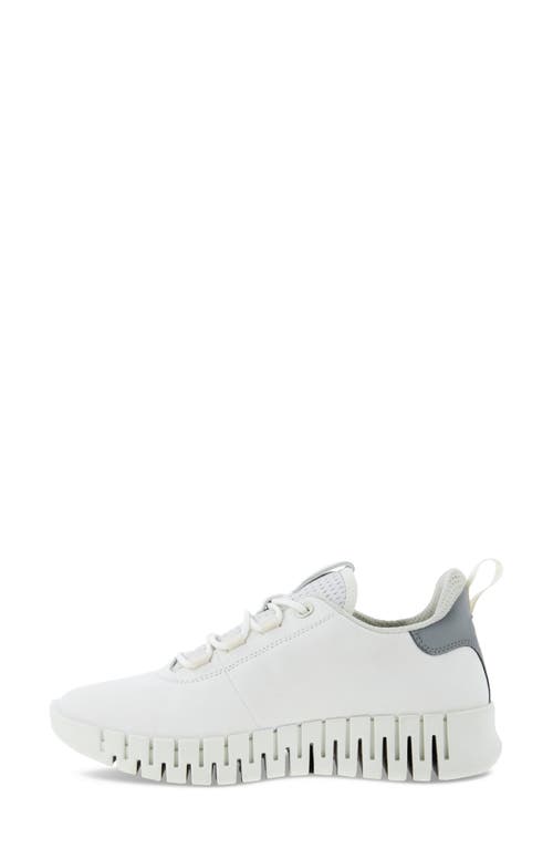 Shop Ecco Gruuv Sneaker In White/light Grey