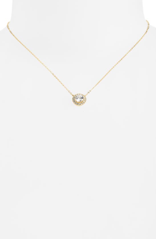 NORDSTROM NORDSTROM CUBIC ZIRCONIA PENDANT NECKLACE 