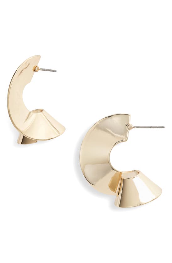 Shop Nordstrom Flat Spiral Hoop Earrings In Gold