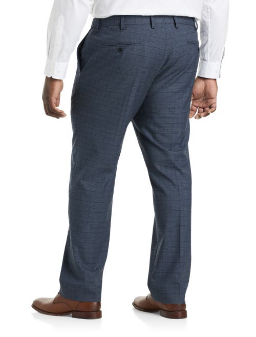 Oak Hill Windowpane Suit Pants In Blue