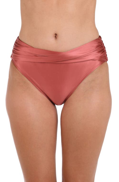 La Blanca Earth Twisted Bikini Bottoms In Sienna