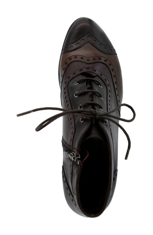 Spring Step Heroic Bootie In Brown Multi Leather