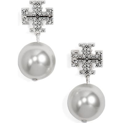 Tory Burch Imitation Pearl Drop Earrings