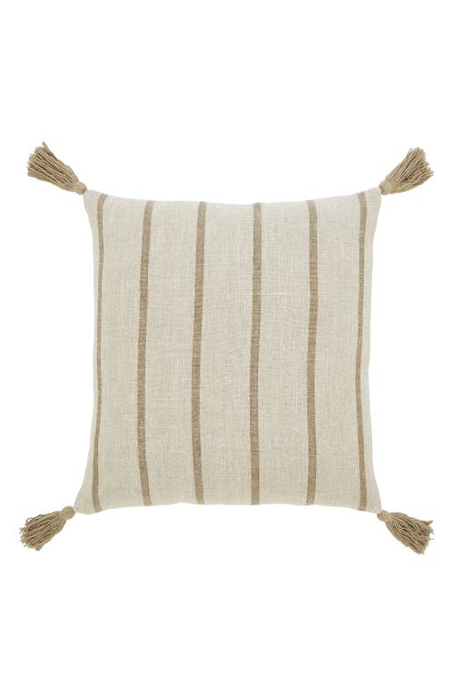 Renwil Truden Stripe Tassel Square Accent Pillow in Multi at Nordstrom