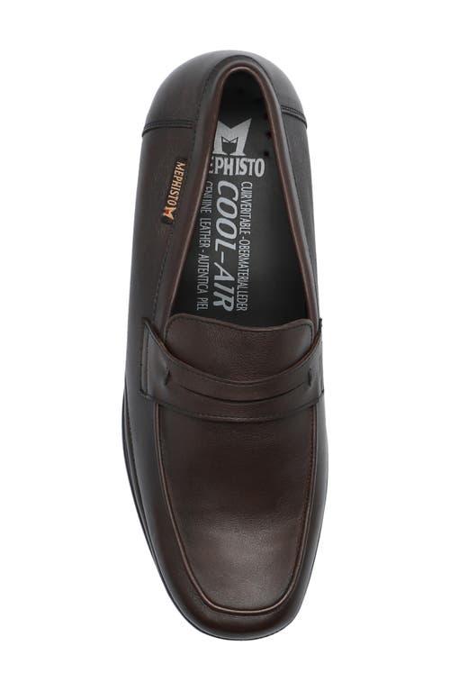 Mephisto Alexis Penny Loafer In Dark Brown