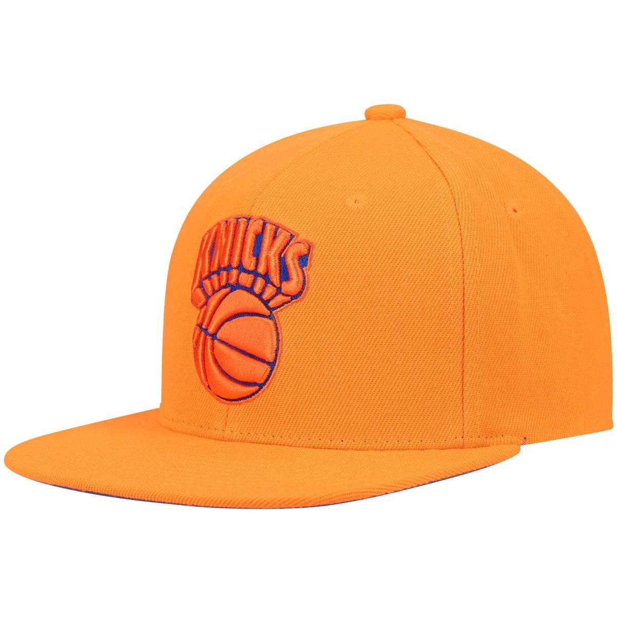 orange knicks snapback