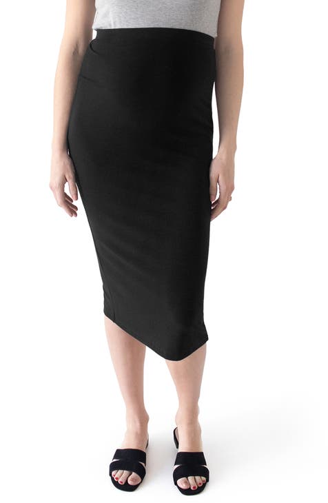Long Tube Skirt for Maternity - black, Maternity