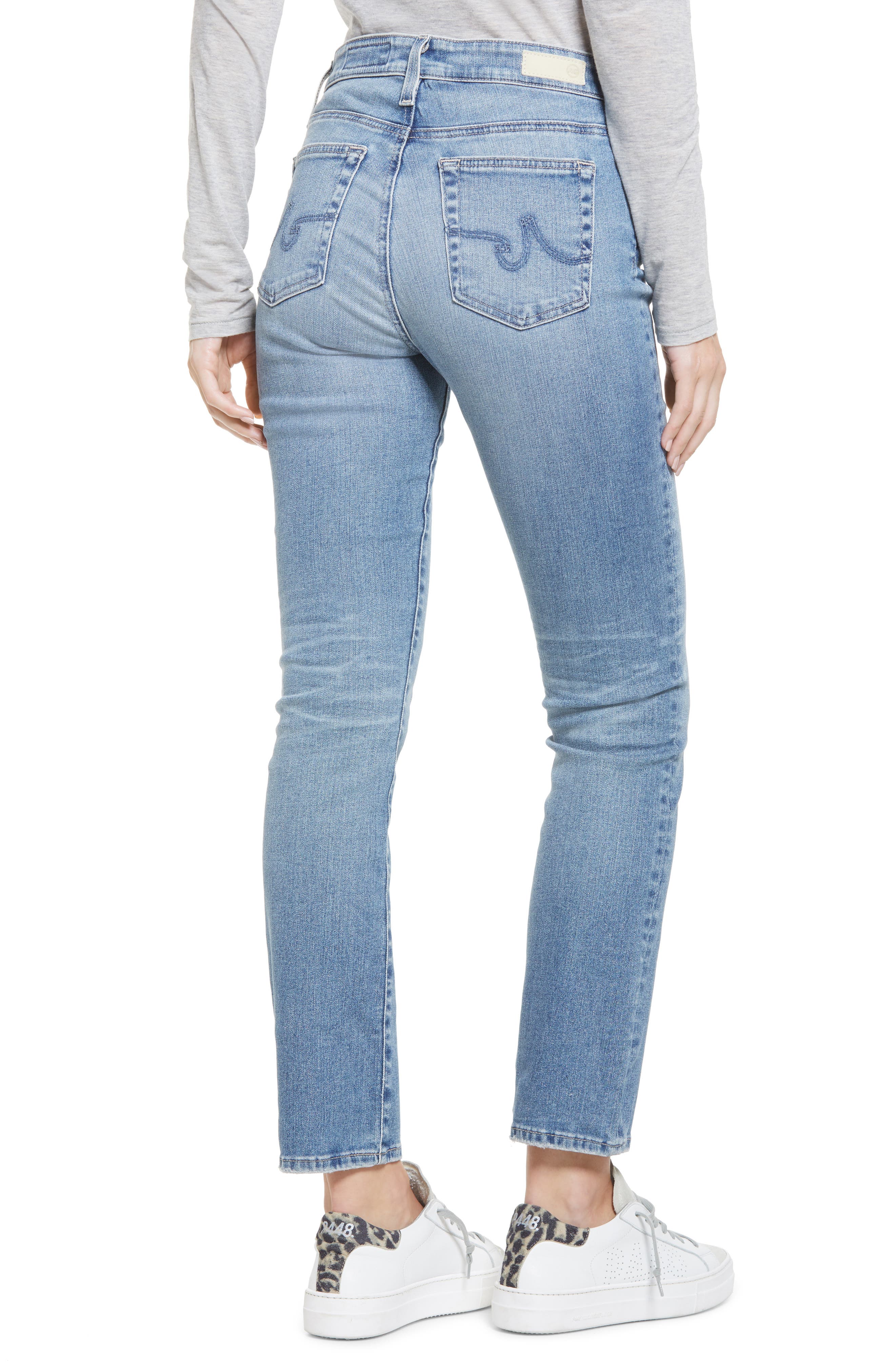 AG Mari High Waist Slim Straight Leg Jeans Nordstrom Rack