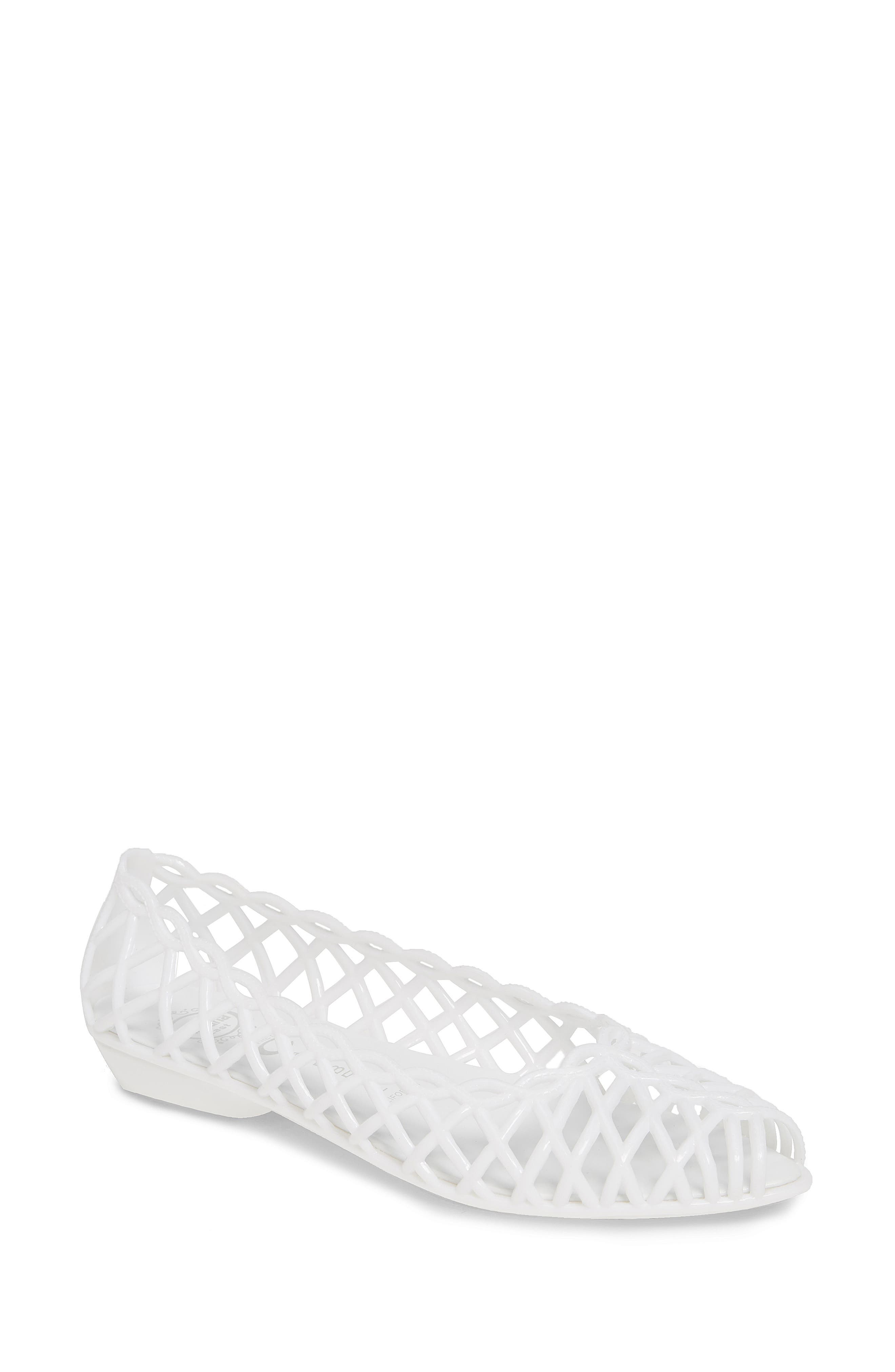 Jeffrey Campbell Marmalade Gelly Flat, White