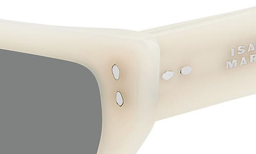 Isabel Marant 54mm Rectangular Sunglasses In Ivory