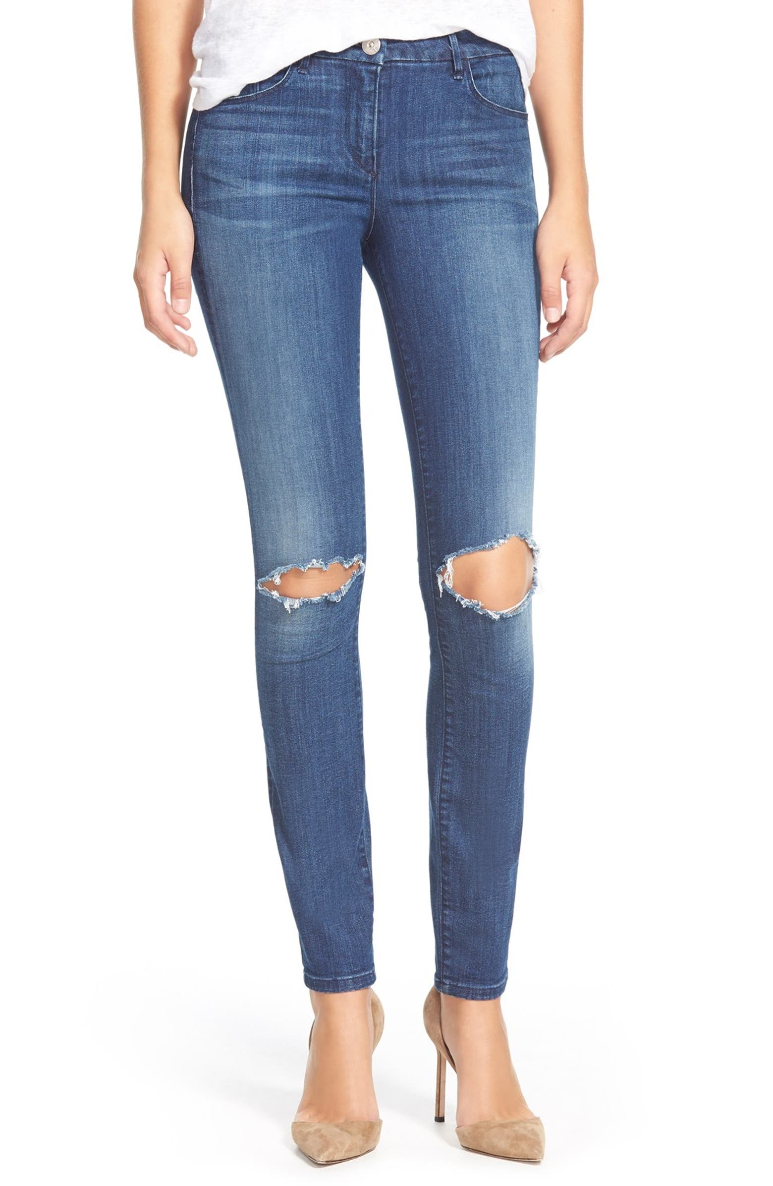 3x1 Nyc Busted Knee Skinny Jeans Nordstrom