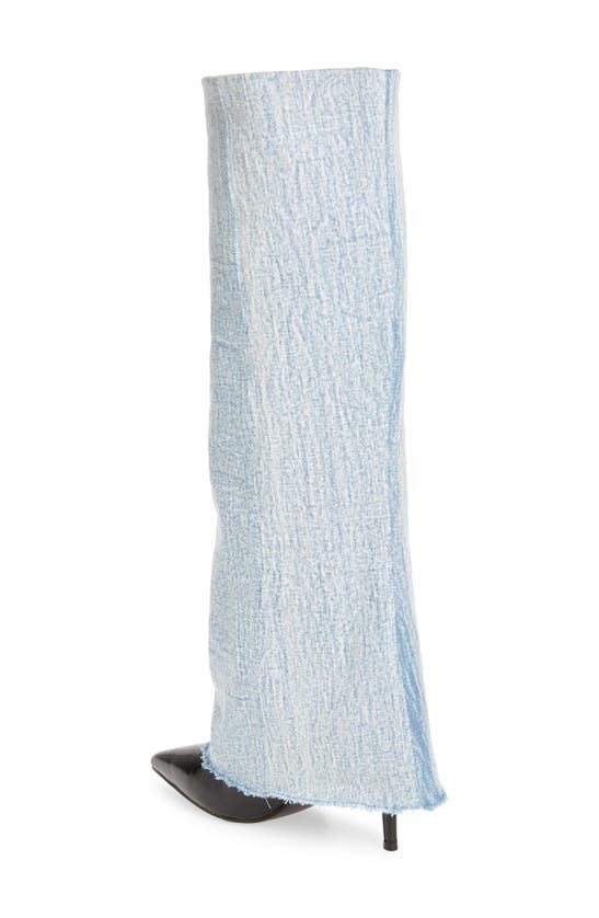Azalea Wang Appealing Pointed Toe Denim Pump In Denim