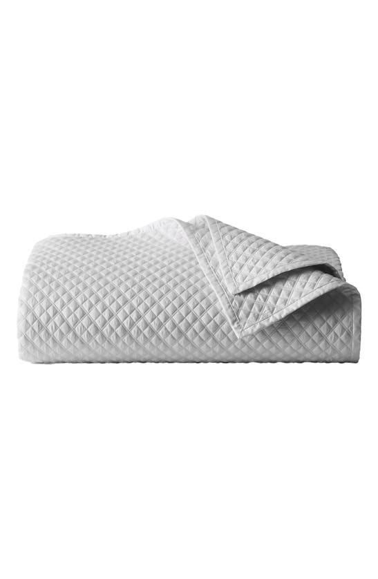 Ralph Lauren Argyle Quilted Coverlet In White Tones