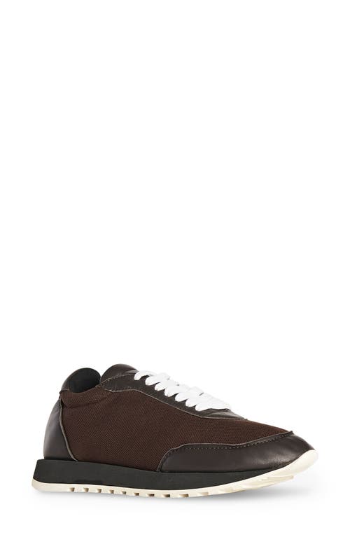 Shop The Row Owen Leather & Mesh Sneaker In Brown/black