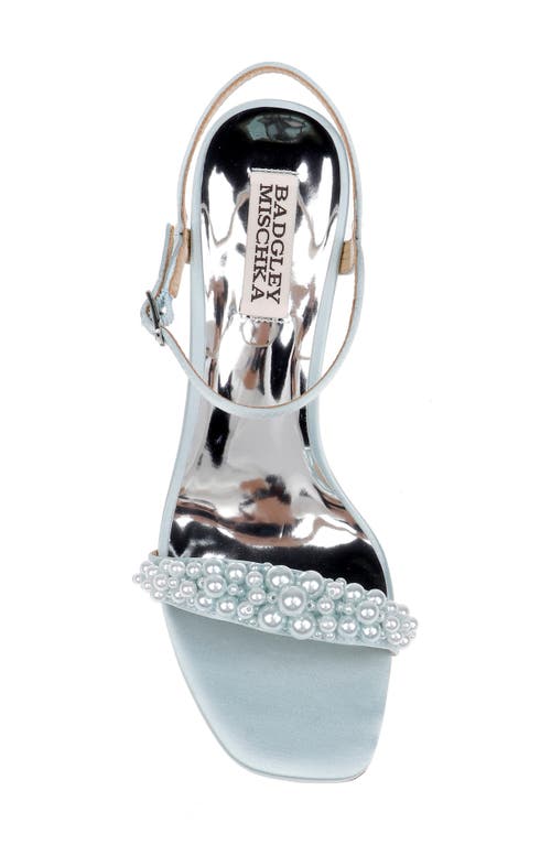 BADGLEY MISCHKA BADGLEY MISCHKA COLLECTION CAITLYN METALLIC SATIN SANDAL 