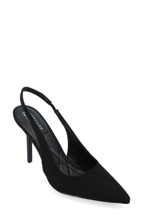 Journee Collection Elenny Slingback Stiletto Pump In Black