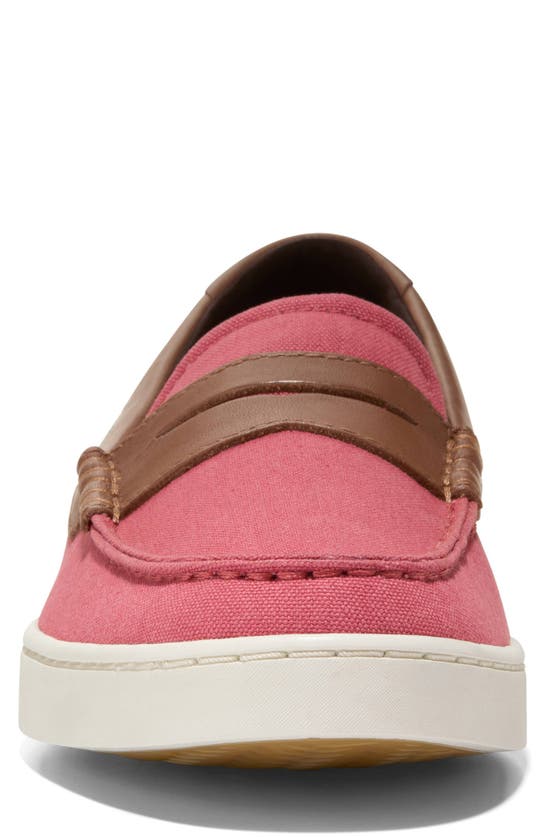 Shop Cole Haan Nantucket Penny Loafer In Mineral Red Canvas