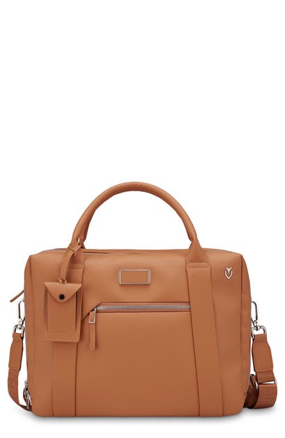 Vessel Signature 2.0 Faux Leather Briefcase In Pebbled Tan