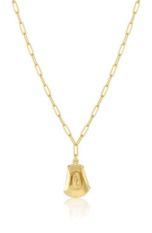 Stetson Pendant Necklace in Gold