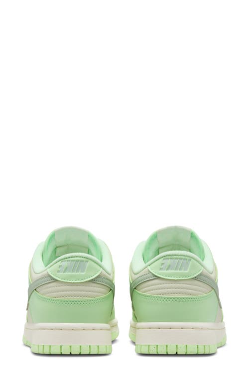 Shop Nike Dunk Low Next Nature Sea Glass Basketball Sneaker In Sea Glass/silver/vapor Green