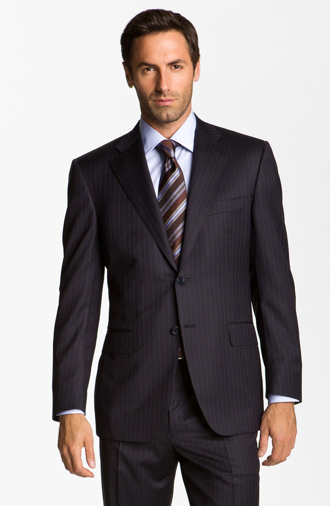 Canali Stripe Wool Suit Nordstrom