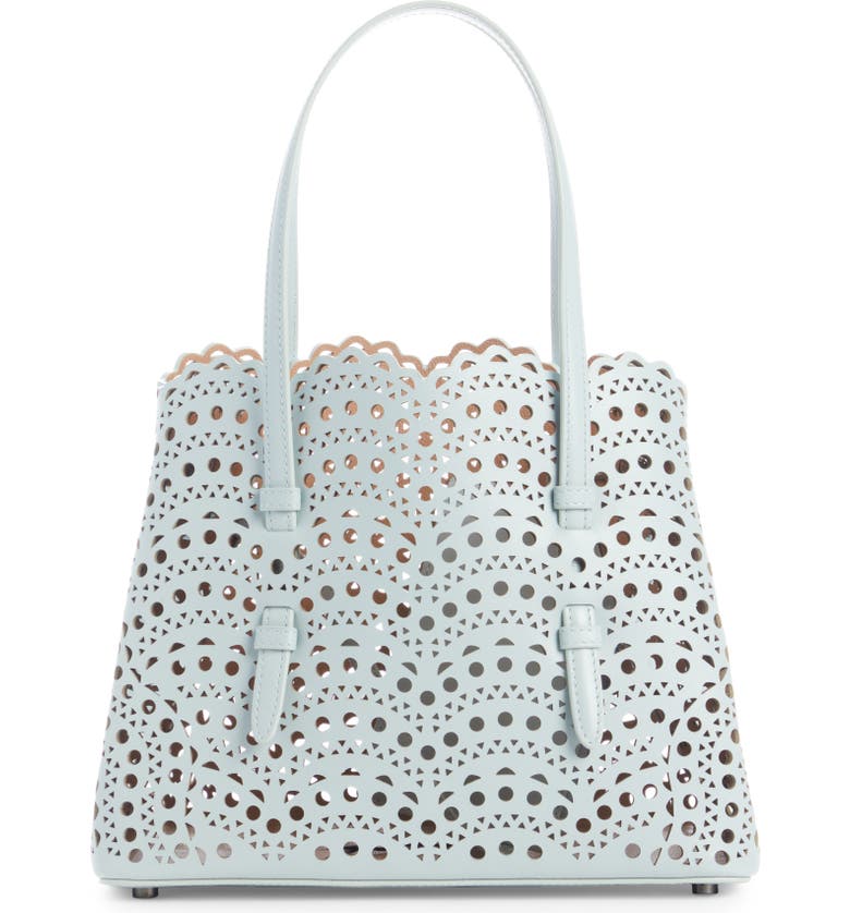 Alaïa Small Mina Perforated Leather Tote | Nordstrom