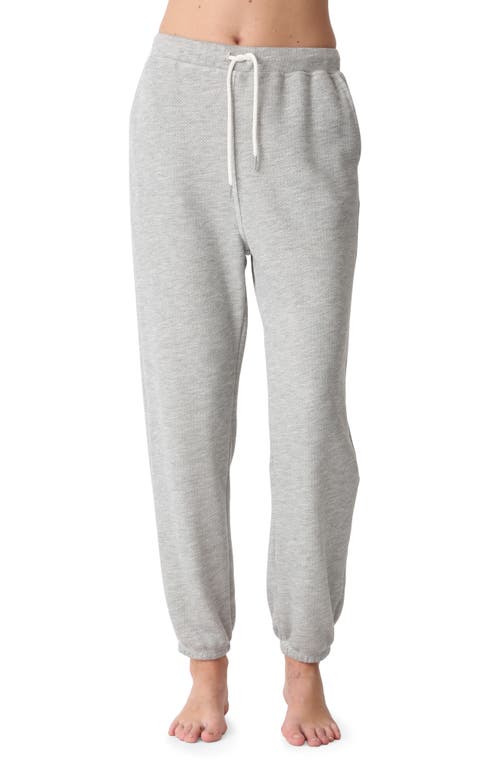 Micah Heathered French Terry Sweatpants in Heather Grey
