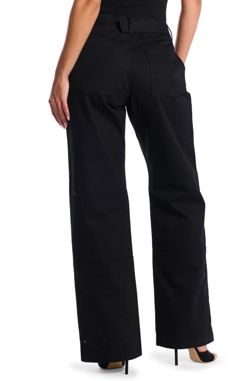 Naked Wardrobe Wide Leg Jeans In Black