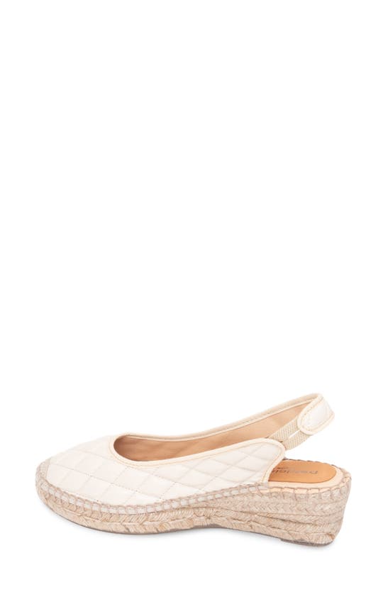 Shop Patricia Green Valencia Slingback Wedge Espadrille In Quilted Beige