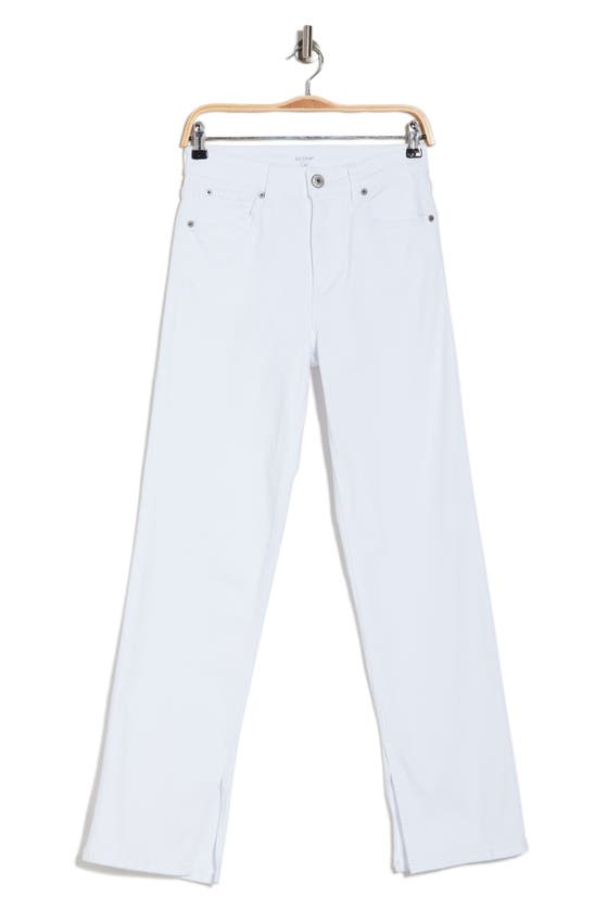 Shop Sts Blue Cameron Ultra High Waist Slit Hem Straight Leg Jeans In Optic White