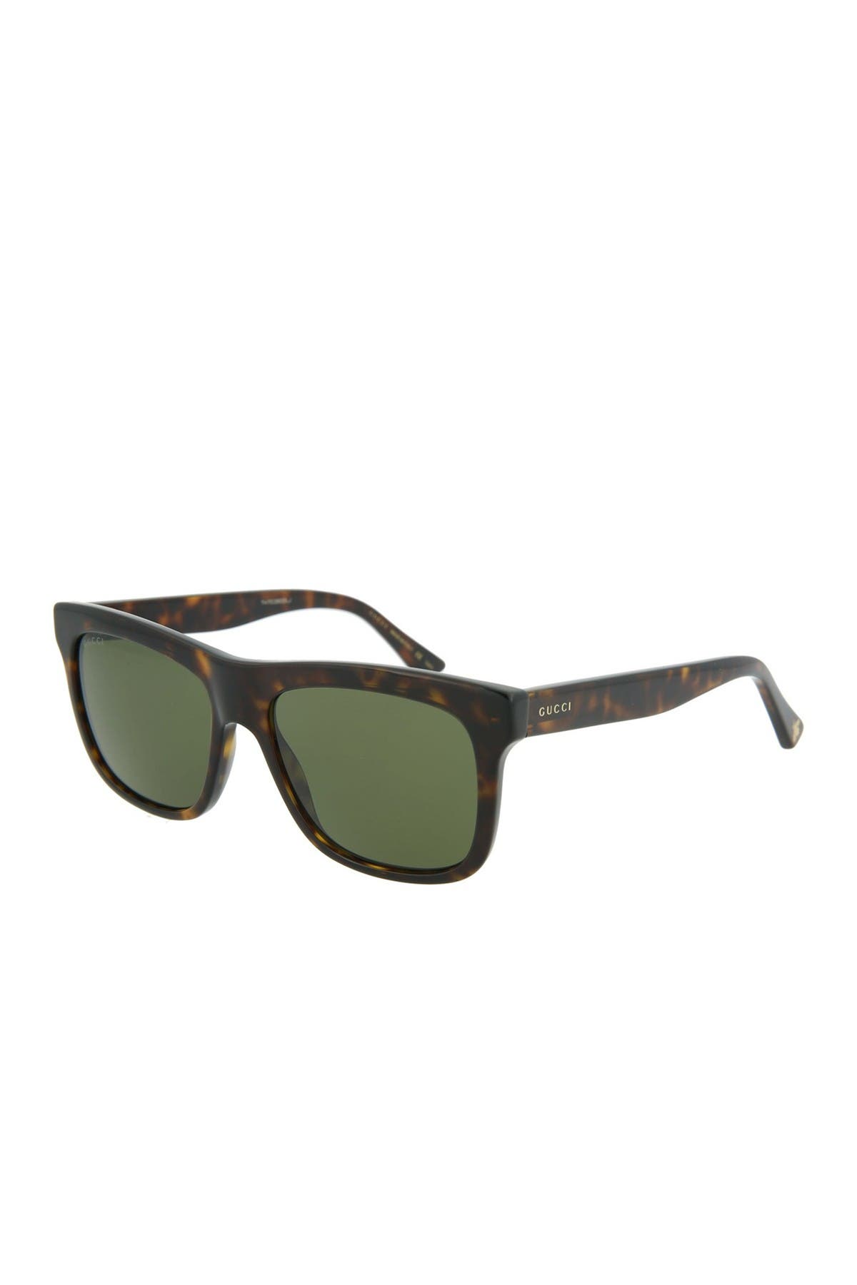 gucci 54mm square sunglasses havana