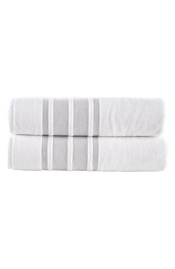BROOKS BROTHERS BROOKS BROTHERS CONTRAST BOARDER 2-PIECE TOWEL SET