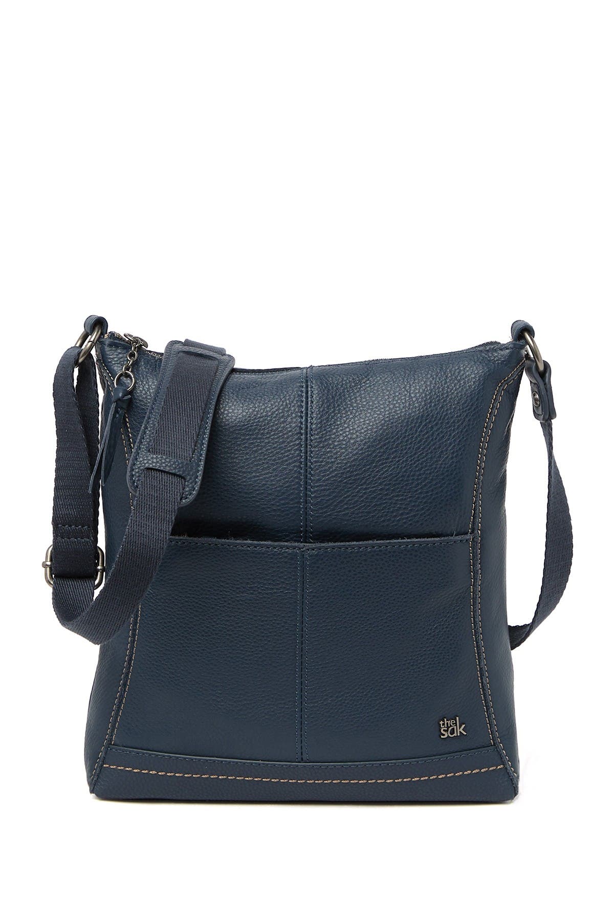 The Sak Lucia Leather Crossbody Bag In Indigo