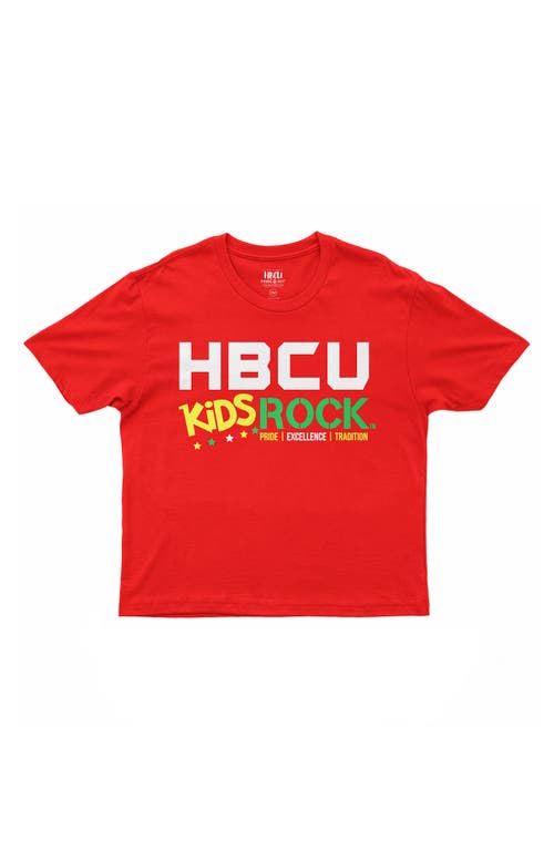 HBCU Pride & Joy Kids' Kids Rock Graphic Tee Red at Nordstrom,