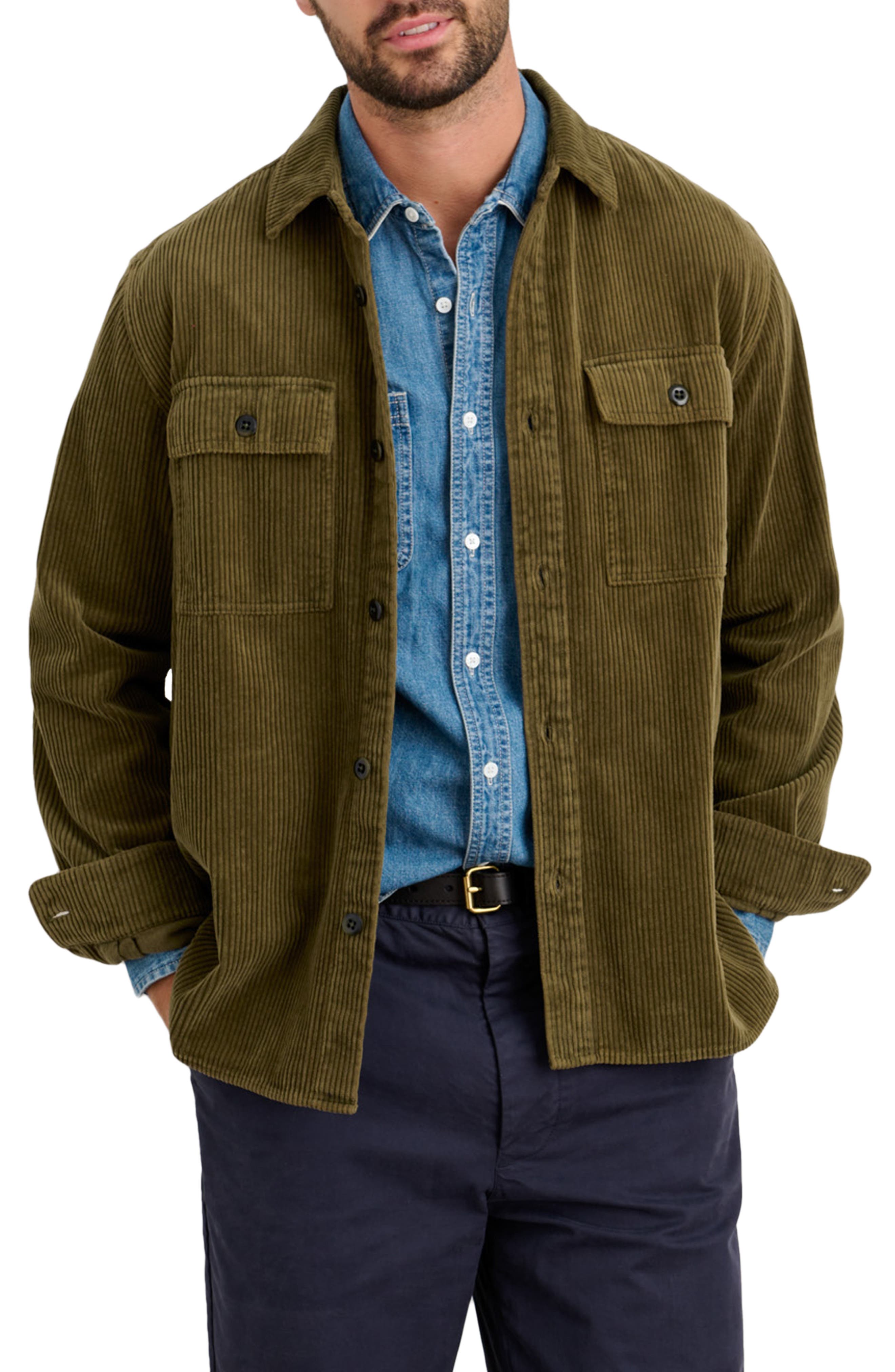 corduroy button down jacket