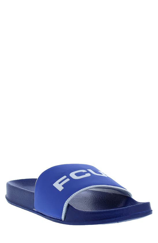 French Connection Men's Kadon Slip On Slide Sandals Men's Shoes In Blue