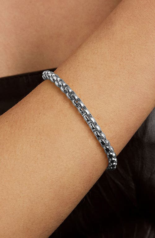 Shop Dean Davidson Softbox Chain Bracelet In Silver